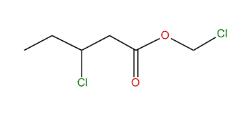 Chloromethyl 3-chloropentanoate